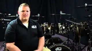 DW Namm kit 2014 Vertical Rainbow with Black Nickel Hardware and cymbals!