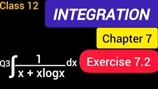 Question 3 | Exercise 7.2 | Chapter 7 integration | Class 12th Maths || #integration