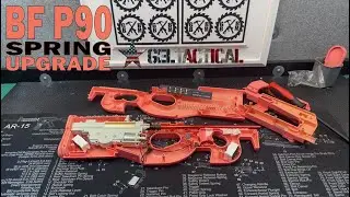 BF P90 Gel Ball Blaster - Inside Look and M95 Spring Upgrade (TOY) - #gelblaster #m4a1 #splatrball