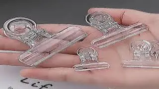 10 Transparent Binder Clips Bill Paper Clips Sealing Food Bag Clips Hinge Stationery for Home Offi