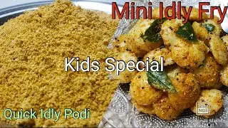 Idli Fry / Podi Idli | Quick Idli Podi Recipe || Anandi's Cookhouse