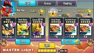 Dragon City - Battle in the LIGHT MASTER ARENA: EXCLUSIVE FIGHTING! 😍