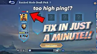 How to fix too High PING in Mobile Legends Lobby | Android Tips & Tricks!!