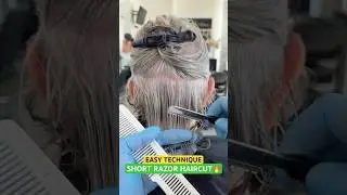 EASY TECHNIQUE SHORT RAZOR HAIRCUT: Complete Tutorial Linked Below! 🔥🔥🔥