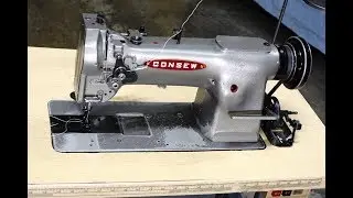 CONSEW 226R-1 INDUSTRIAL SEWING MACHINE FEATURES AND DEMO