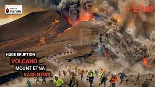 Horrible Today: 1 MINUTE AGO! seconds of Etna Volcano CRUMBLES Into The Ocean - INGV in Fear