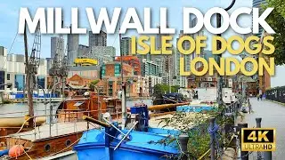 Scenic Walking Tour around Millwall Dock, Isle of Dogs, London