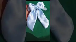new design hair bow 🎀 #diyhairbow #fabricbow #hairaccessory #easydiy #girlshairstyle