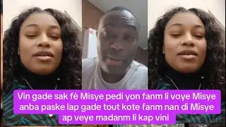 Li voye Misye ale paske li wè Misye sispèk ap voye zye gade anlè li panse Misye ap veye madanm li 