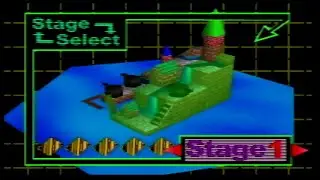 Bomberman 64 (N64) - Walkthrough / Blue Resort - Stage 1 - Hidden Gold Cards