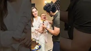 Aiman khan and muneeb butt with his sweet Baby 🥰😍👈