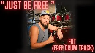 JUST BE FREE ( PLAYTHROUGH ) FREE DRUMLESS TRACK! BRUCE DOMINIC DRUMMING #music #drummer #musician