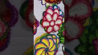Mat Rangoli #small size Rangoli patch#handmade #sale #ordernow #festivalrangoli 9552685942
