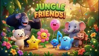 Animal Sounds in the Jungle | Jungle Animals Song | Nursery Rhymes & Kids Songs
