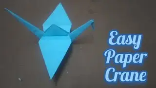 How To Make a Paper Crane (Orizuru) / Easy Origami Crane step by step (For Good Fortune)