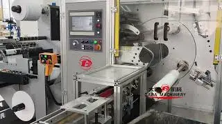 Automatic Non-stop Adhesive Sticker Label Turret Rewinding and Slitting Machine