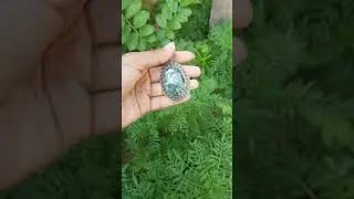 Seraphinite pendant, Silver Necklace, Seraphinite Jewelry, Healing Crystals