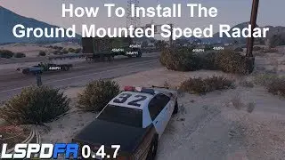 Installing Ground Mounted Speed Radar.