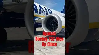 Boeing 737 Max linii Ryanair z bliska #boeing #ryanair #samolot #samolot