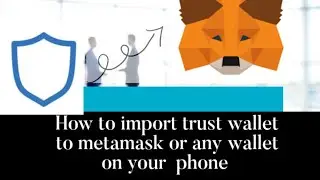 How to import trust wallet to metamask or any wallet  on your mobile phone #wallets