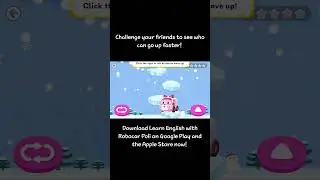 Discover the stair jump game in the Learn English with Robocar Poli App!
