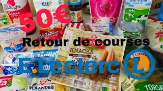 Retour de courses/LECLERC/ 50 &euro;/ fin de mois