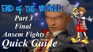 Kingdom Hearts 1 Final Mix — Краткое руководство по миру — Конец света — Часть 3 (Бои Ансема)