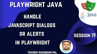 S#19: Handle JavaScript Dialogs or Alerts in Playwright - Playwright with Java #coding #alert #java