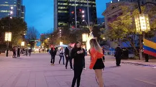 Vancouver NightLife Art Gallery UBC Robson Street Canada (4k) Walk