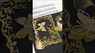 Laser cut paper art Golden+Silver+Assorted Mirror Cardstock with Alpha MK2 #lasercutting