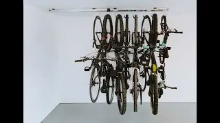 Compact your bikes, save space! SpaceRail Bike Storage System