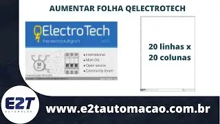 Qelectrotech como aumentar a folha e inserir textos nos componentes