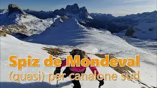 Spiz de Mondeval (quasi in cima): via normale per canalone sud (partenza da strada per Passo Giau)