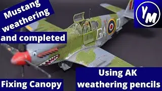 Ak interactive weathering pencils on tamiya mustang