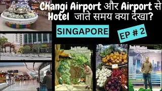 Changi Airport and Airport से Hotel  जाते समय क्या देखा? |Singapore | EP #2 @Discovering  Duos