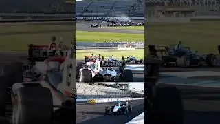 Charging to Turn 1 😤 #INDYNXT #Motorsport #Racing