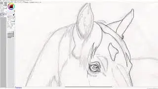Lineart of an horse