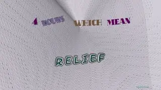 relief - 4 nouns which mean relief (sentence examples)