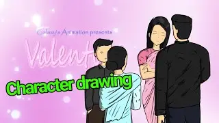 Character drawing in mobile | ibis paint x | Galaxy Animation studio