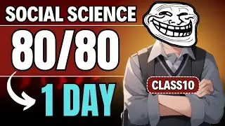 Class 10 SST : Score 80/80 in 1 Day | SST Final Exam Strategy for Class 10 | class 10 🔥