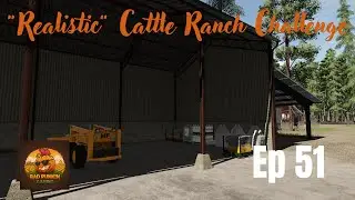 Realistic Cattle Ranch Challenge | Ep 51 | No More Food for the Cows!!