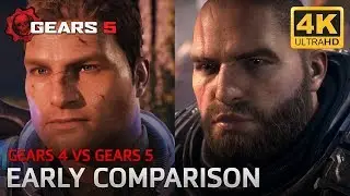 Gears 5 VS Gears 4 - Early Video Comparison E3 2018 (Extra Scenes from GOW 2 and 3)