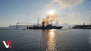 Russian Anti-Submarine Warship MPK-82 Drills In Kamchatka's Avachinskaya Bay | VERTEX