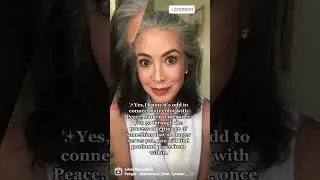 Embrace Natural Gray: Inner Peace & Beauty #GrayHairGang