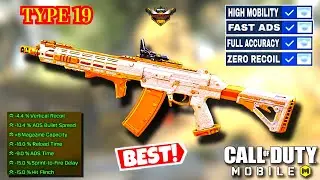 Best TYPE 19 Attachments For COD Mobile // Fast ADS + No RECOIL // Call Of Duty: Mobile #codm