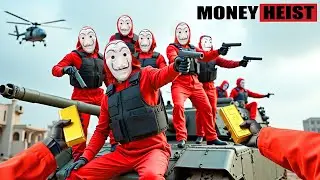 PARKOUR VS MONEY HEIST:Bad guy robbed money,forced her to help him escape from the police | Epic POV