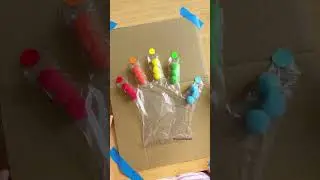 Pompom Colour Sorting Glove - Fine motor activity and colour sorting activity for toddlers