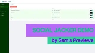 Social Jacker Demo by Sam's Previews