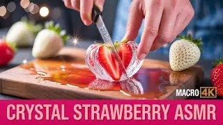 Crystal Clear Strawberry Cutting ASMR 🍓✨
