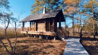 Simple Log Cabin Guest House Design